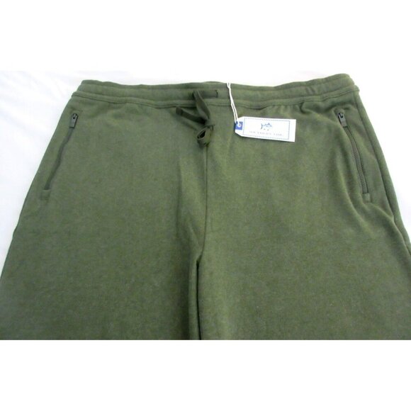 Southern Tide Men's Backrush Heather Hunter Green Fleece Jogger Pants NWT - Picture 4 of 5